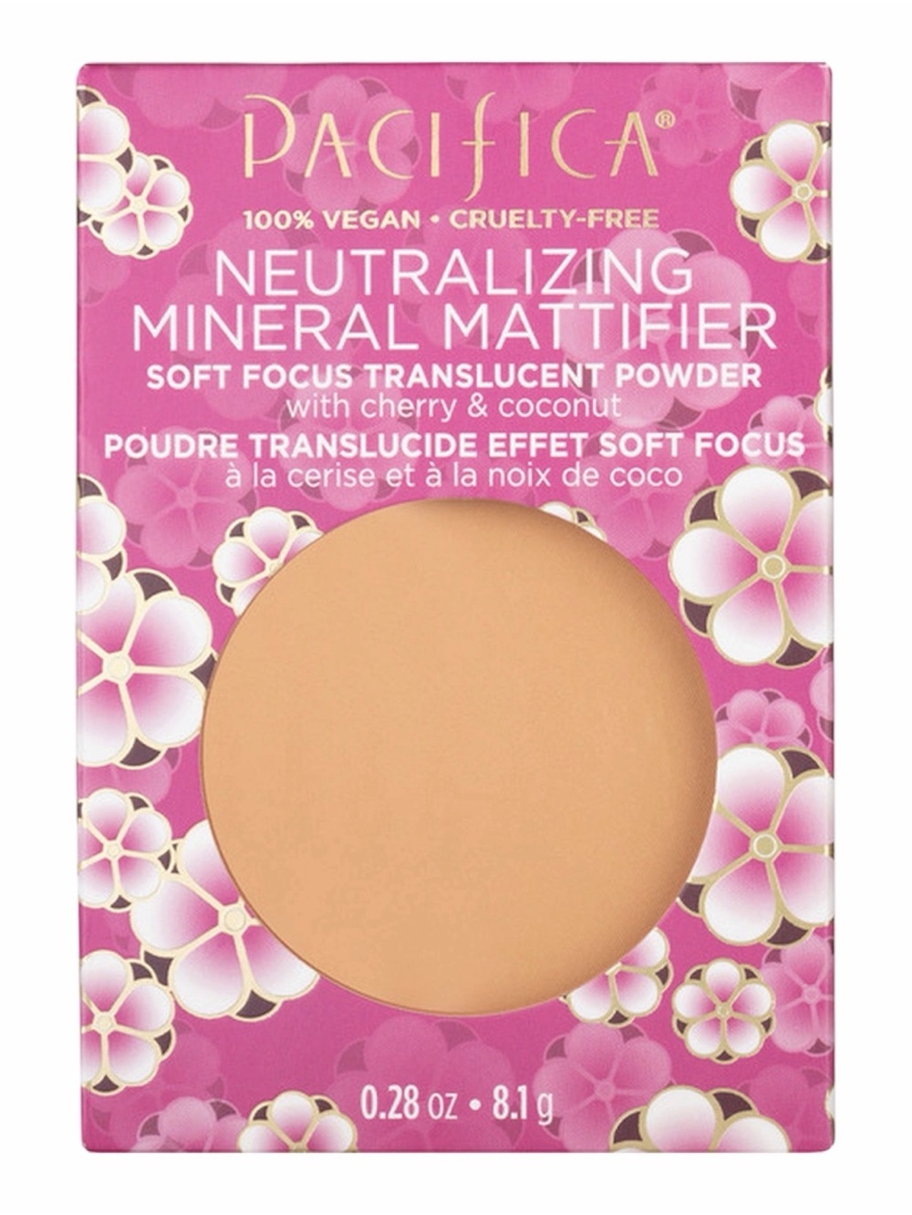 PACIFICA SHADE 2 NEUTRALIZING MINERAL MATTIFIER TRANSLUCENT POWDER 0.28 OZ